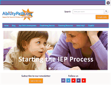 Tablet Screenshot of abilitypath.org